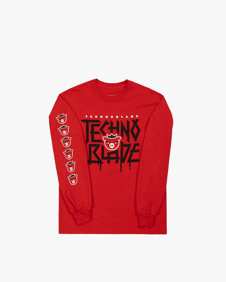 Agro Youth Long Sleeve Tee (Red)