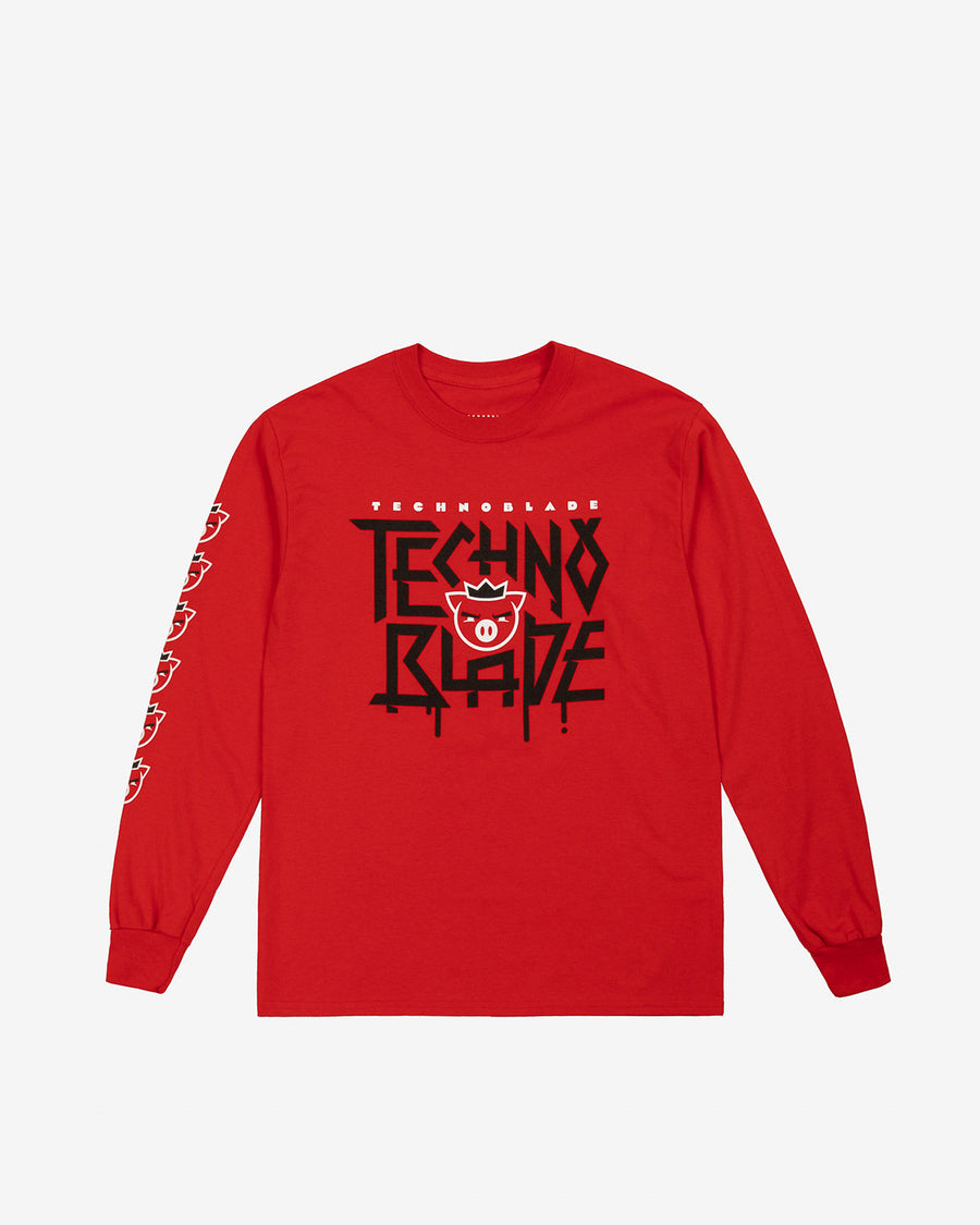 Agro Youth Long Sleeve Tee (Red)