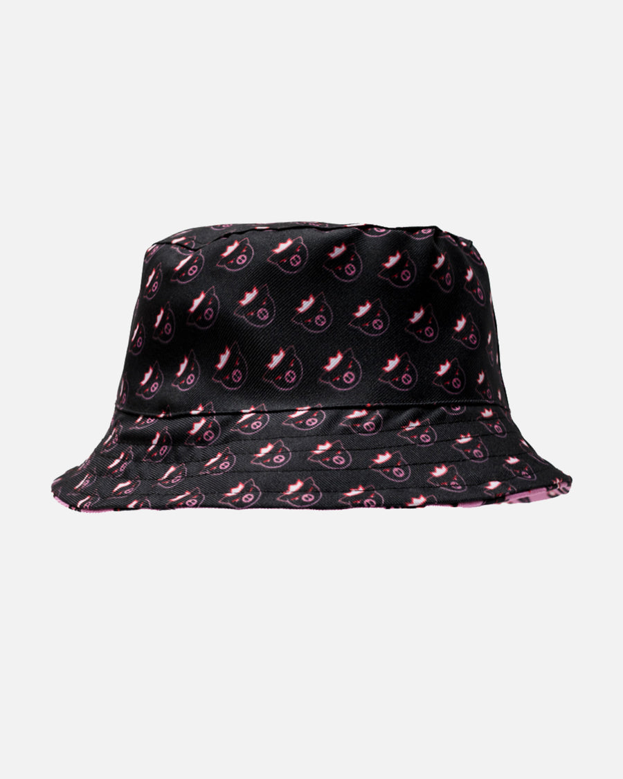 Agro Pig Reversible Bucket Hat (Pink/Black)