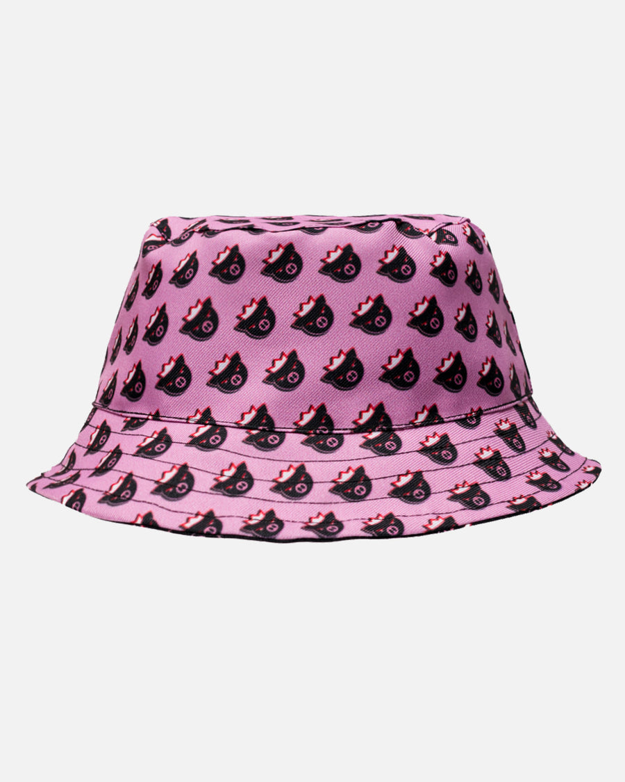 Agro Pig Reversible Bucket Hat (Pink/Black)