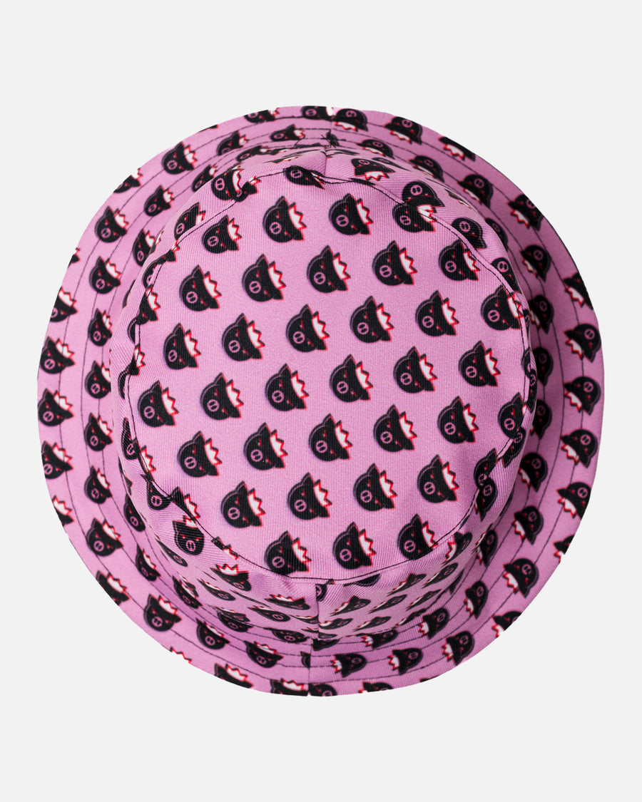 Agro Pig Reversible Bucket Hat (Pink/Black)