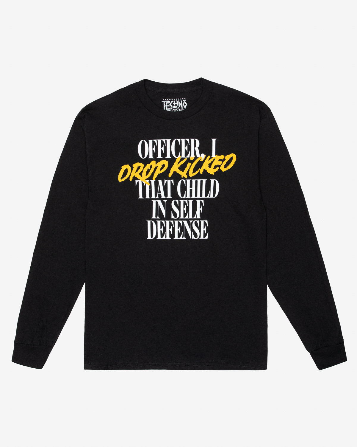 Self Defense Long Sleeve Tee (Black)