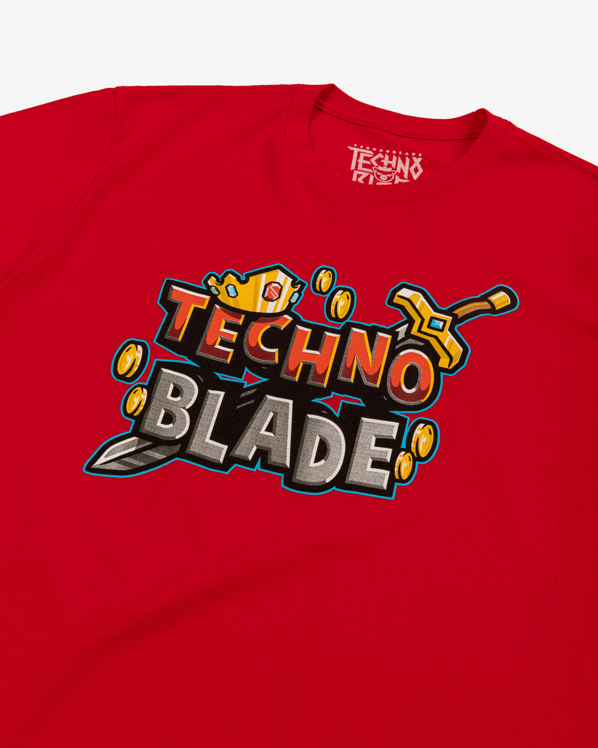 Techno Wordmark Youth Tee (Red)